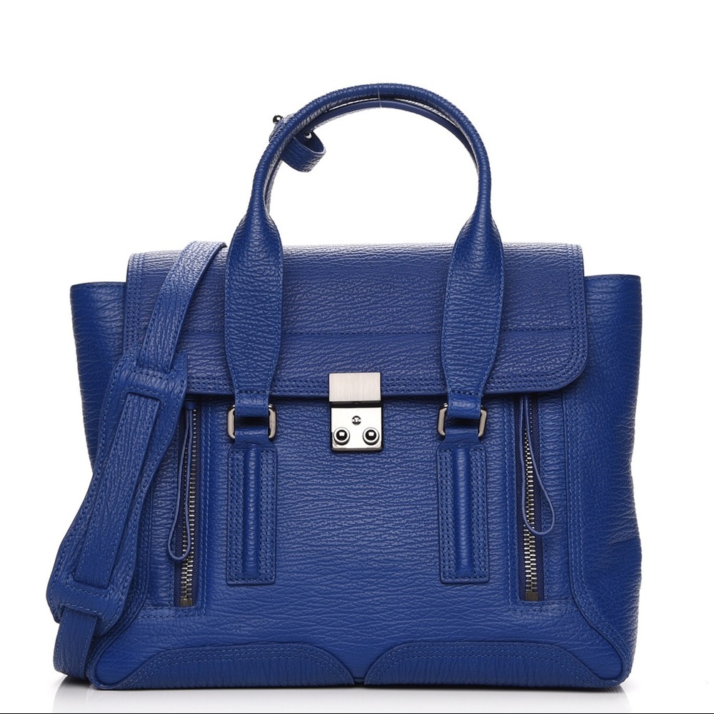 3.1 PHILLIP LIM Medium Pashli Satchel Cobalt Blue